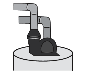 Water Heater Diagram Direct Power Vent Options